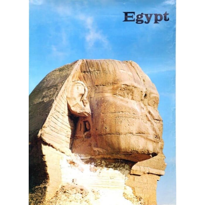 Vintage Egypt Sphinx Tourism Poster Print A3/A4 - Posters 
