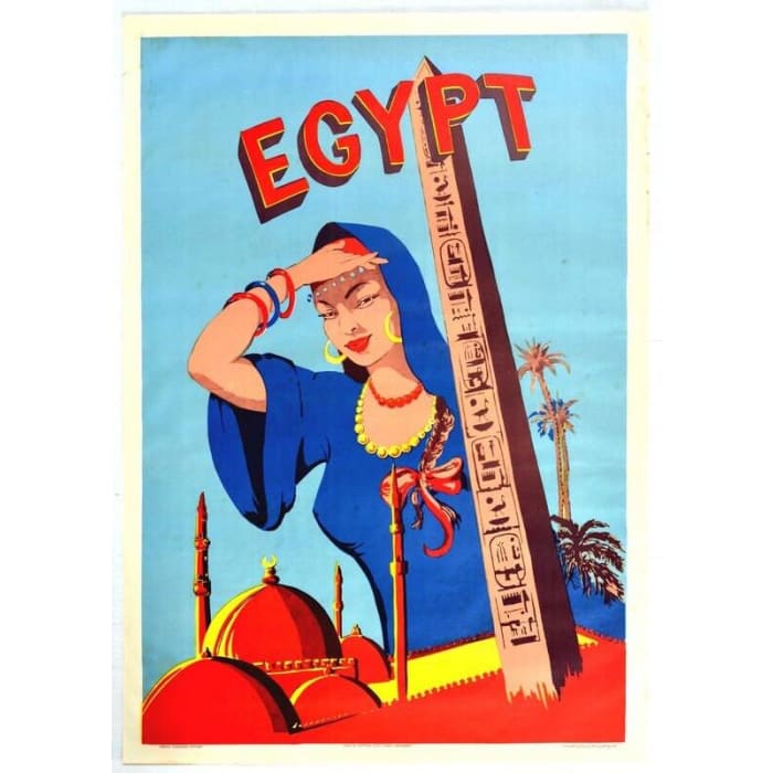 Vintage Egypt Tourism Poster Print A3/A4 - Posters Prints & 