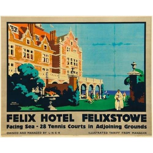 Vintage Felixstowe LNER Railway Poster A3/A2/A1 Print - 