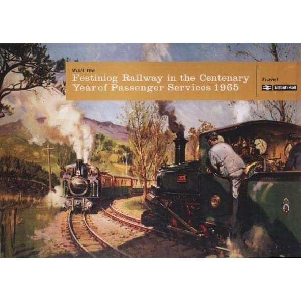 Vintage Festiniog British Rail Railway Poster A3/A2/A1 Print