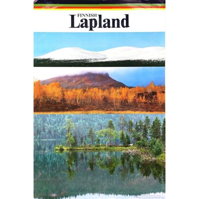 Vintage Finnish Lapland Tourism Poster Print A3/A4 - Posters