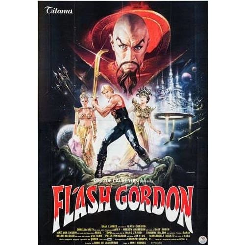 Vintage Flash Gordon Movie Poster A3 Print - A3 - Posters 