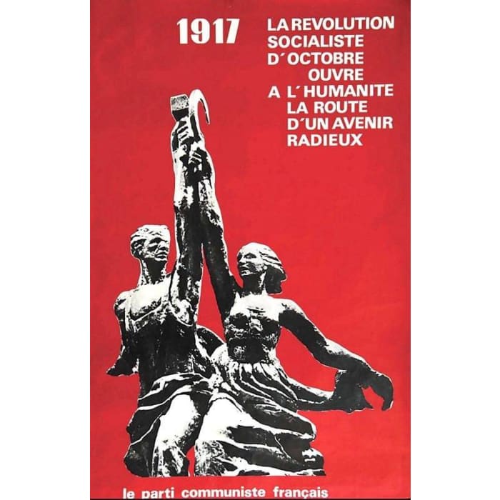 Vintage French Communist Party 1917 Russian Revolution 