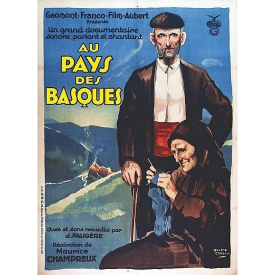 Vintage French Documentary Basque Country Movie Poster A3 