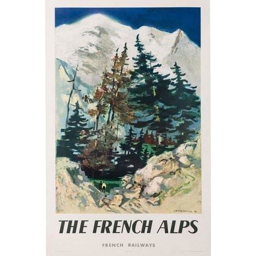 Vintage French Railways French Alps Tourism Poster A3/A4 