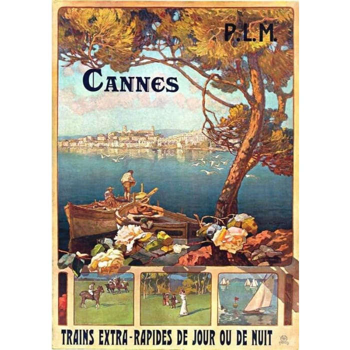 Vintage French Railways Cannes South of France Tourism 