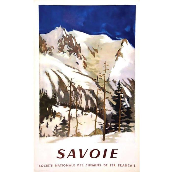 Vintage French Railways Savoie Tourism Poster Print A3/A4 - 