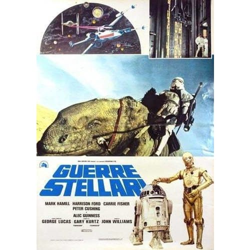 Vintage French Star Wars Movie Poster Poster A3 Print - A3 -