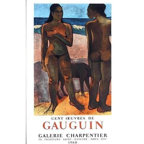 Vintage Gaugin 1960 Paris Art Exhibition Poster A3/A4 Print 