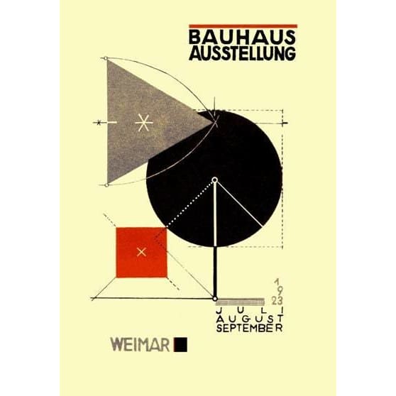 Vintage German 1920’s Bauhaus School Of Design Dessau Weimar