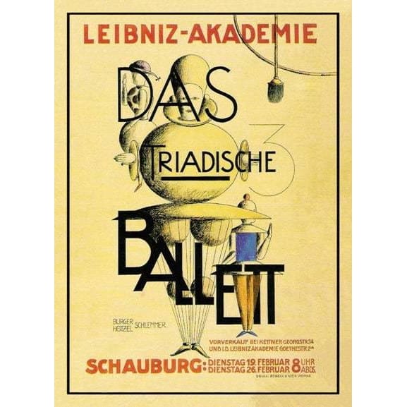 Vintage German 1920’s Leibniz Academy Bauhaus Triadic Ballet