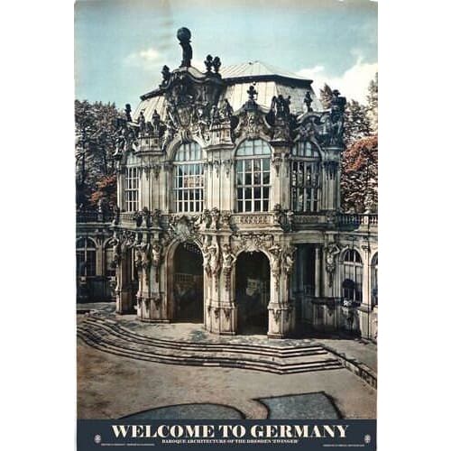 Vintage German Dresden Tourism Poster A3/A4 Print - Posters 