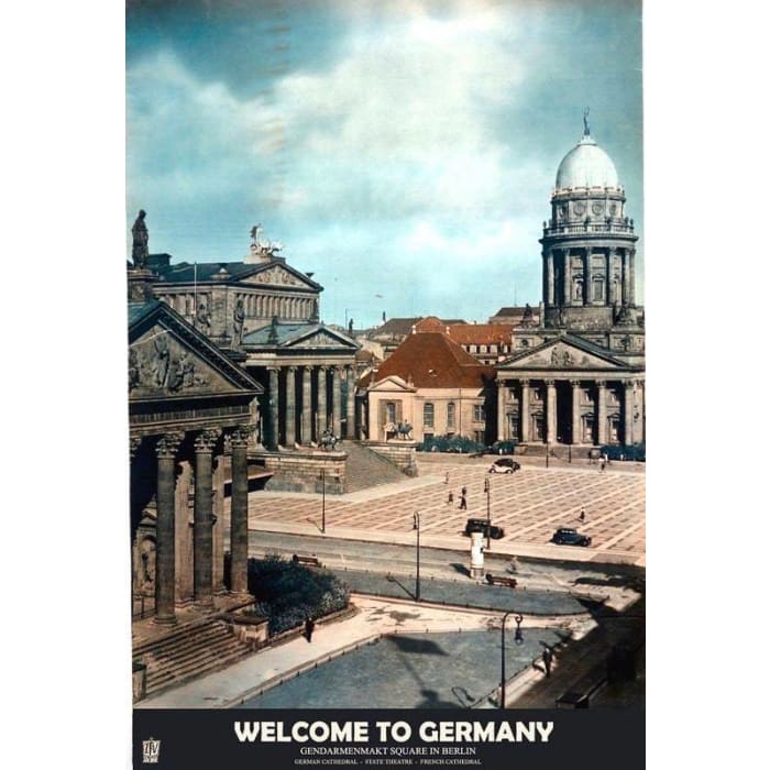 Vintage Germany Berlin Tourism Poster Print A3/A4 - Posters 