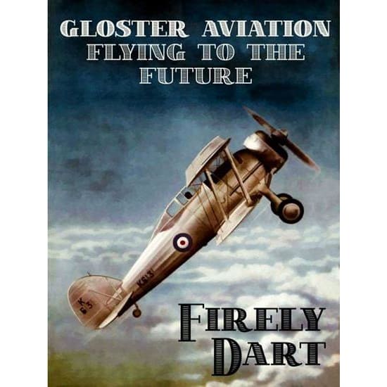 Vintage Gloster Firefly Dart Poster A3 Print - A3 - Posters 