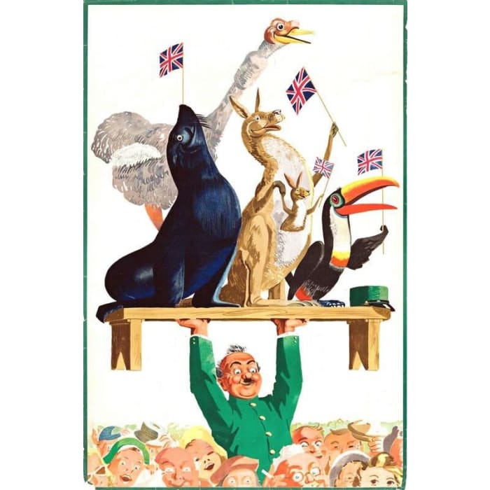 Vintage Guinness 1953 Coronation Advertisement Poster Print 
