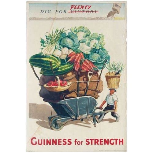 Vintage Guinness Dig For Plenty Advertisement Poster A3/A4 