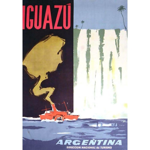 Vintage Iguazu Argentina Tourism Poster Print A3/A4 - 