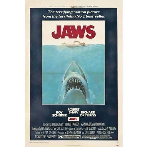 Vintage Jaws Movie Poster A3/A2/A1 Print - Posters Prints & 