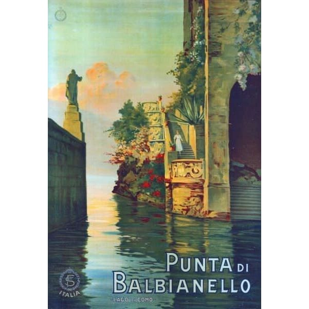 Vintage Lake Como Italian Tourism Poster A3/A2/A1 Print - 