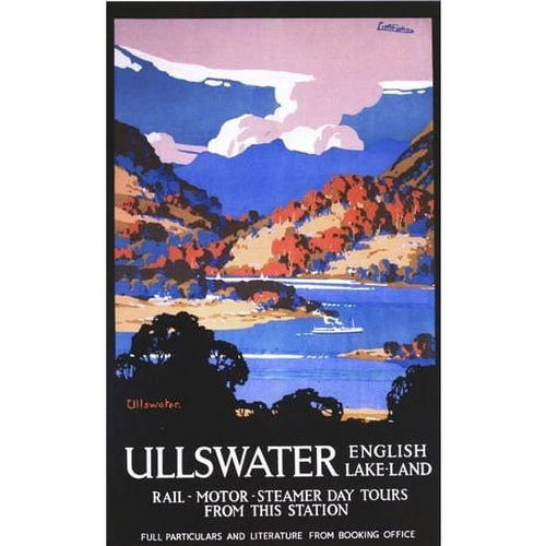 Vintage LMS Ullswater Lake District Railway Poster A3/A2/A1 