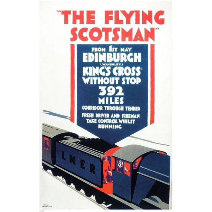 Vintage LNER Flying Scotsman Railway Poster A4/A3/A2/A1 
