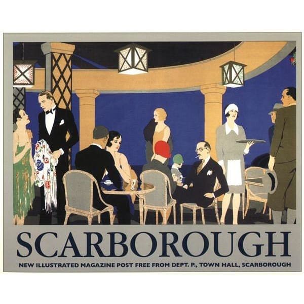 Vintage LNER Scarborough Railway Poster A3/A2/A1 Print - 