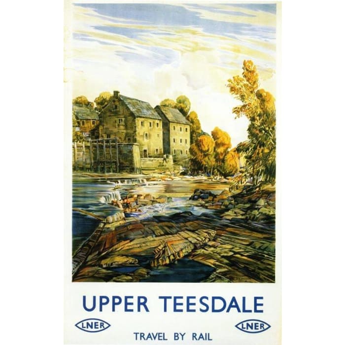 Vintage LNER Upper Teesdale Railway Poster A4/A3/A2/A1 - 