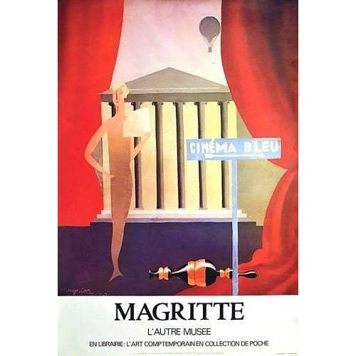 Vintage Magritte Paris Art Exhibition Poster A3/A4 Print - 