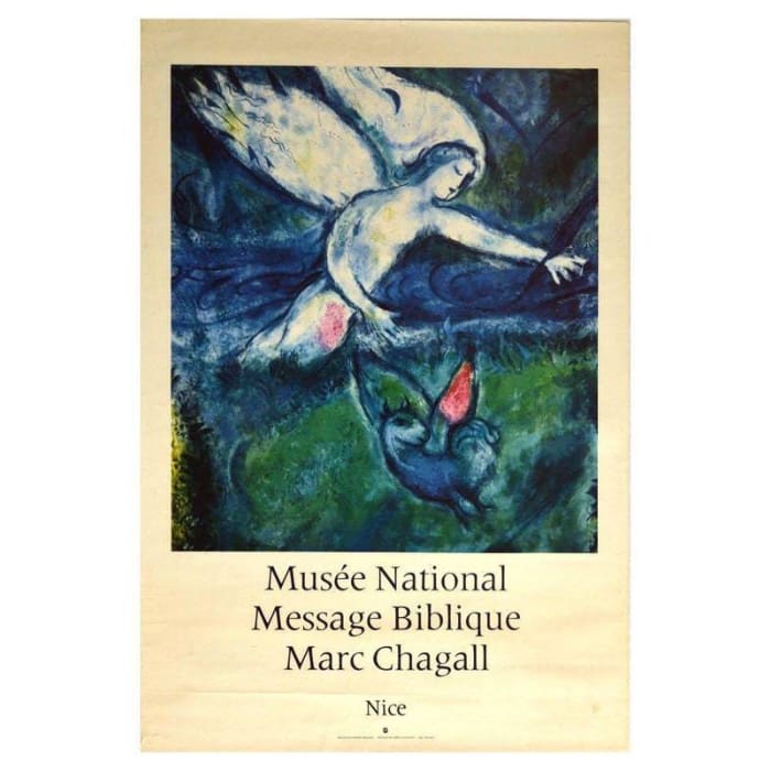 Vintage Marc Chagall Nice Art Exhibition Tourism Poster 