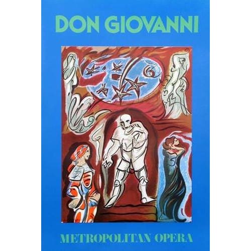 Vintage Metropolitan Opera Don Giovanni Concert Poster A3/A4