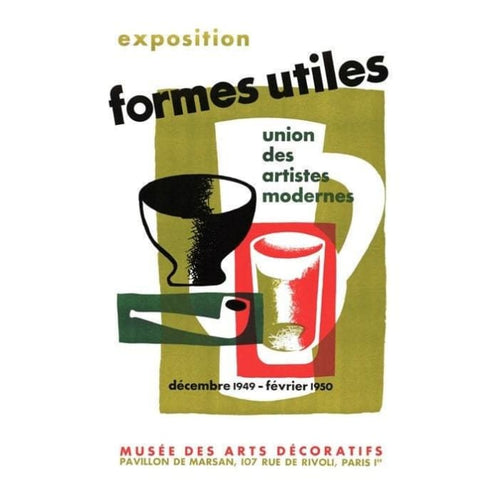 Vintage Mid Century French Union Des Artistes Modernes Art 