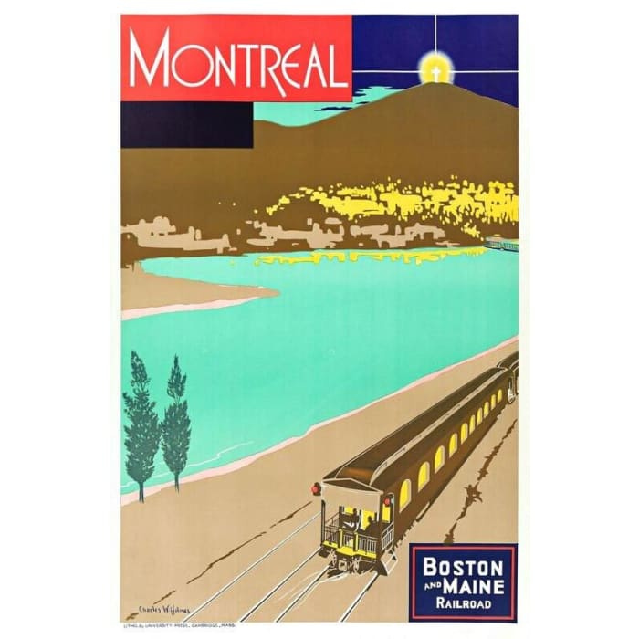 Vintage Montreal Canada Tourism Poster Print A3/A4 - Posters