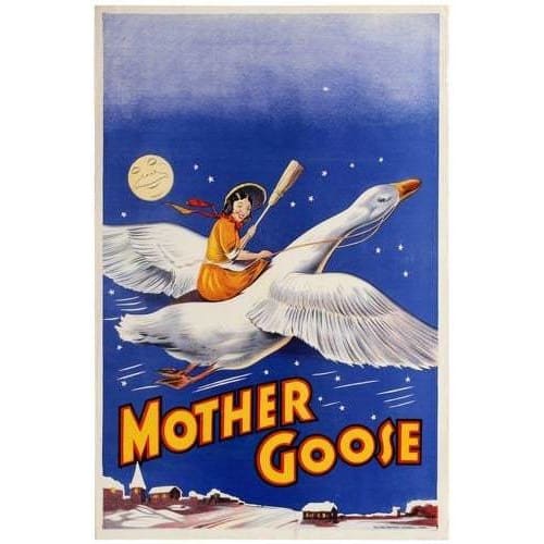 Vintage Mother Goose British Pantomime Poster A3/A4 Print - 