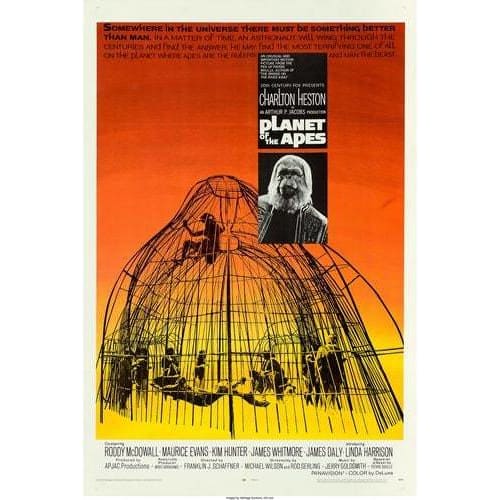 Vintage Planet Of The Apes Movie Poster A3 Print - A3 - 