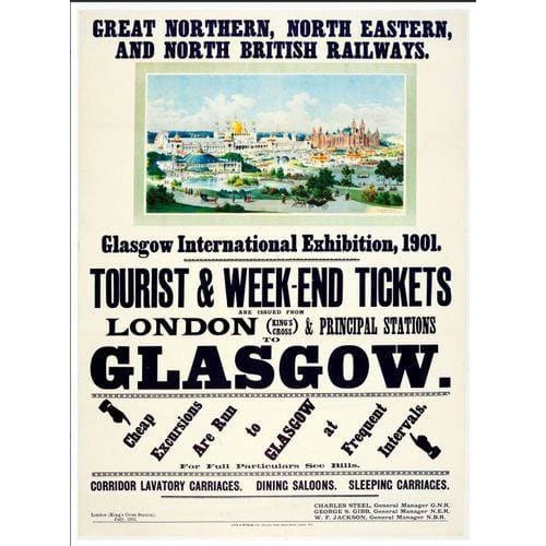 Vintage Railway Excursions To The 1901 Glasgow International
