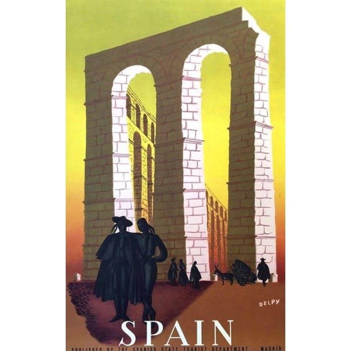 Vintage Segovia Spain Tourism Poster Print A3/A4 - Posters 