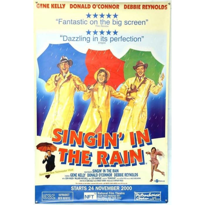 Vintage Singin In The Rain Movie Poster Print A3/A4 - 