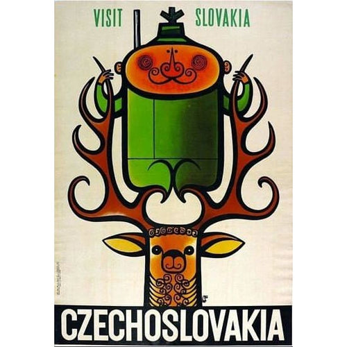 Vintage Slovakia Tourism Poster A3 Print - A3 - Posters 
