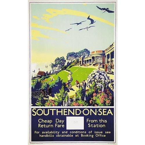 Vintage Southend On Sea Bus Company Poster A3 Print - A3 - 