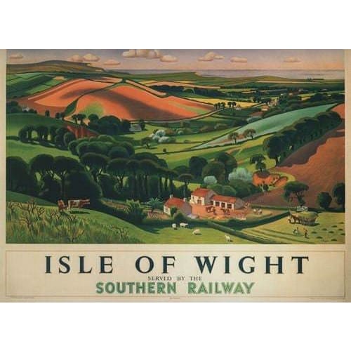Isle Of Wight Vintage Railway Poster Art Print - A3 & A4 Sizes, Gloss Paper, Fade Resistant