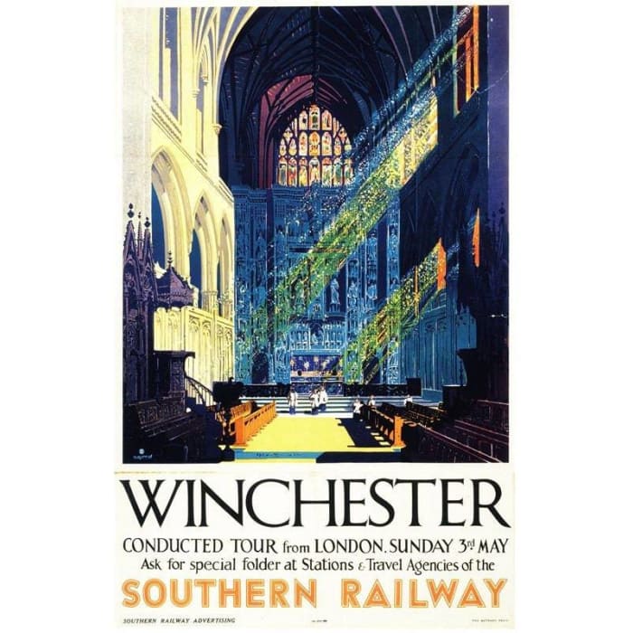 Vintage Southern Railways Winchester Cathedral Railway 