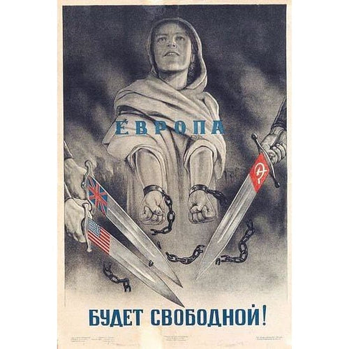 Vintage Soviet Union Mother Russia Propaganda Poster A3 