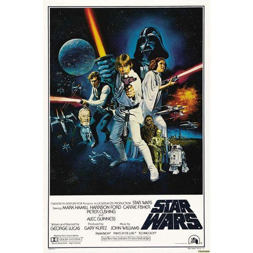 Vintage Star Wars Movie Movie Poster A3/A2/A1 Print - 