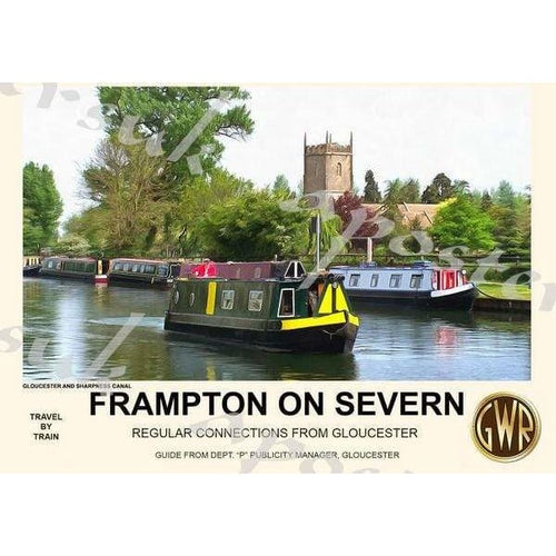 Vintage Style Railway Poster Frampton on Severn 
