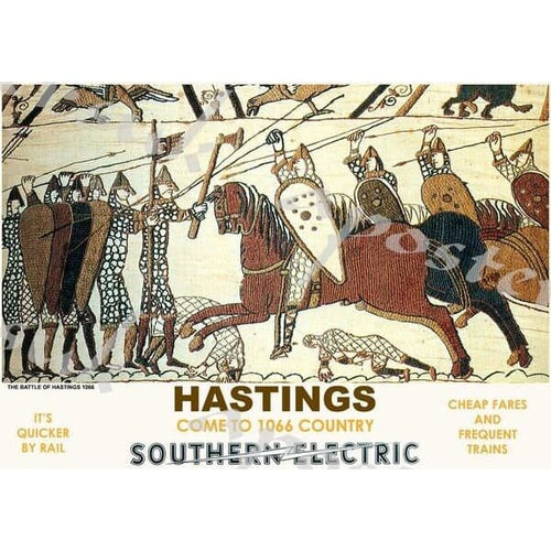 Vintage Style Railway Poster Hastings A3/A2 Print - Posters 