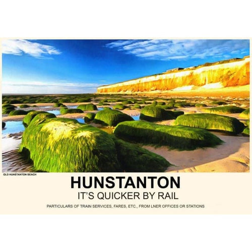 Vintage Style Railway Poster Hunstanton Norfolk A4/A3/A2 