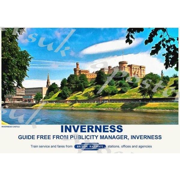Vintage Style Railway Poster Inverness A3/A2 Print - Posters