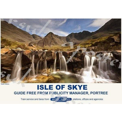 Vintage Style Railway Poster Isle of Skye A3/A2 Print - 