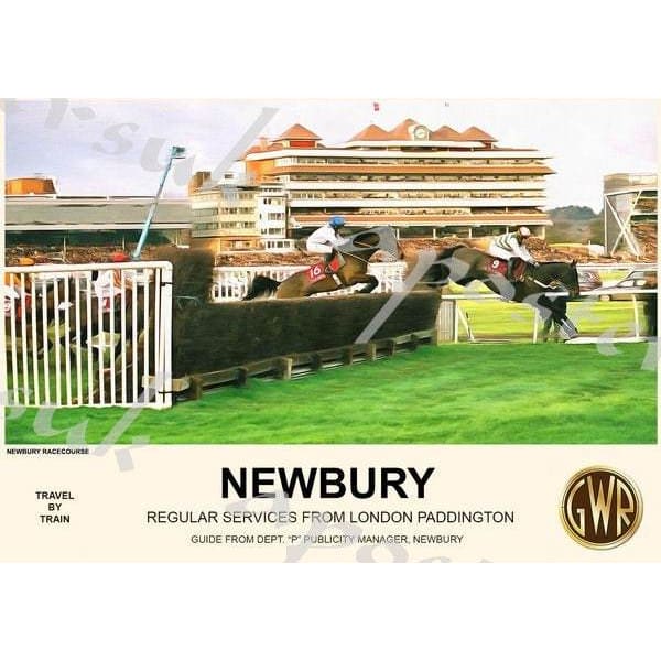 Vintage Style Railway Poster Newbury A3/A2 Print Vintage Vintage