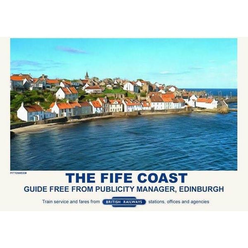 Vintage Style Railway Poster Pittenweem Fife Coast A3/A2 